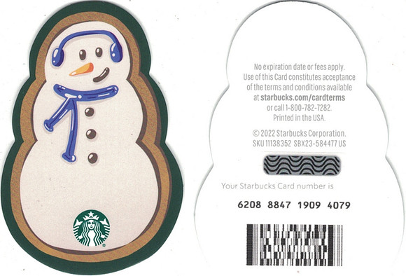 2022 6208 SNOWMAN COOKIE