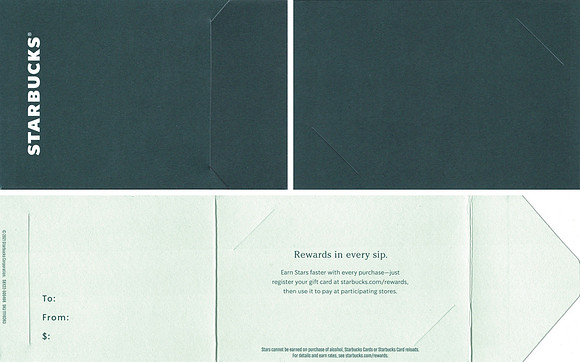 2021 REWARDS SLEEVE - SBX22-505468 SKU11110363