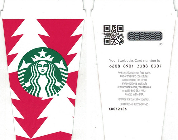2022 6208 RED CUP 2022 DIECUT - TREE TESSELLATION