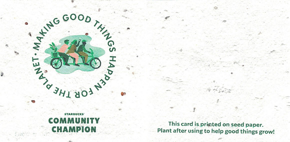 COMMUNITY CHAMPION - SEED PAPER