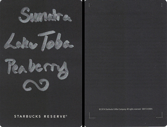 2014 SUMATRA LAKE TOBA - HANDWRITTEN