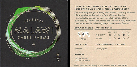 2014 MALAWI PEABERRY SABLE FARMS