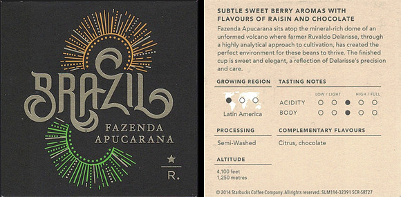 2014 BRAZIL FAZENDA APUCARANA