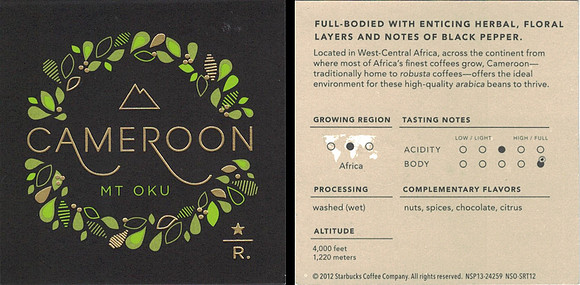 2012 CAMEROON MT. OKU