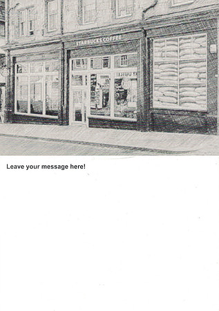 STOREFRONT DRAWING - MESSAGE CARD