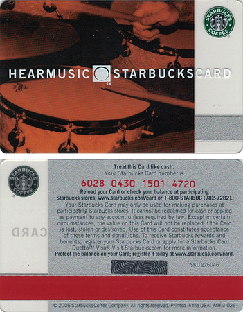 2006 6028 HEAR MUSIC TRIO - DRUMS