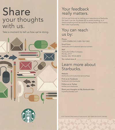 2011 SHARE YOUR THOUGHTS WITH US
