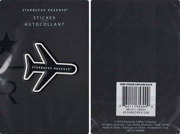 RESERVE STICKER - AIRPLANE - 2018