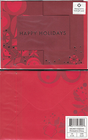 2013 HAPPY HOLIDAYS - GREETING CARD:ENVELOPE