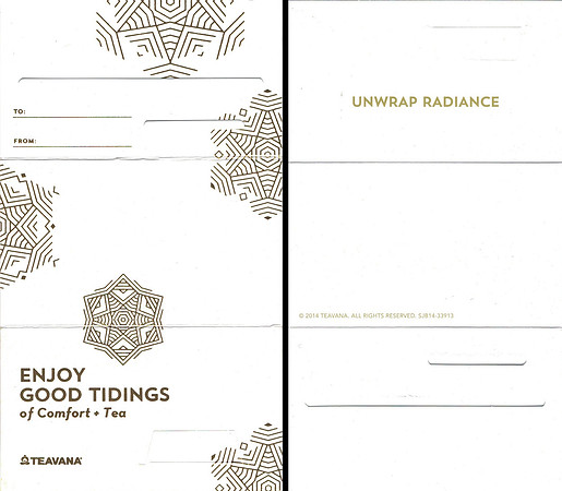 2014 TEAVANA - ENJOY GOOD TIDINGS - SLEEVE