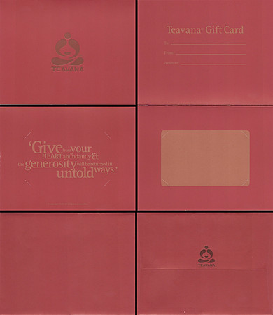 2014 TEAVANA - GIVE FROM YOUR HEART - SLEEVE:ENVELOPE