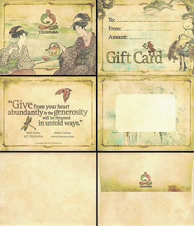 2011 TEAVANA - GIVE FROM YOUR HEART - SLEEVE:ENVELOPE