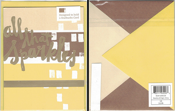 2012 ALL THAT SPARKLES - GREETING CARD:ENVELOPE