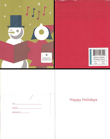 2012 CAROLERS - GREETING CARD