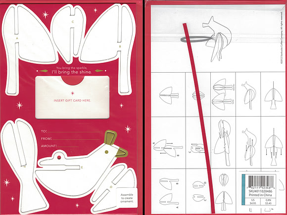 2012 FOLDABLE DOVE ORNAMENT
