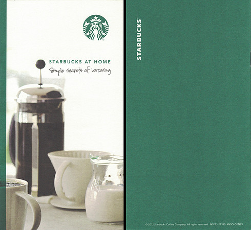 2012 STARBUCKS AT HOME - SIMPLE SECRETS OF BREWING