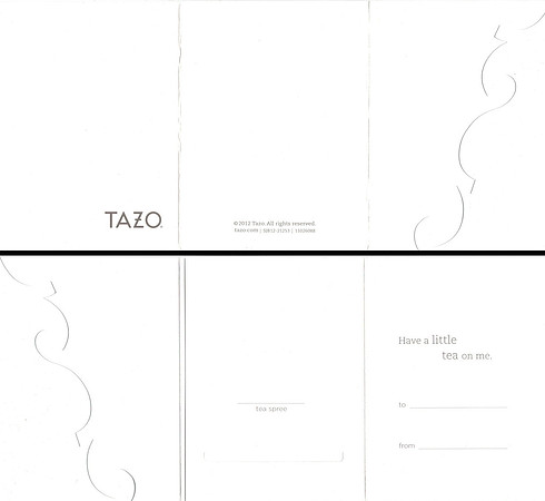 2012 TAZO - HAVE A LITTLE TEA ON ME