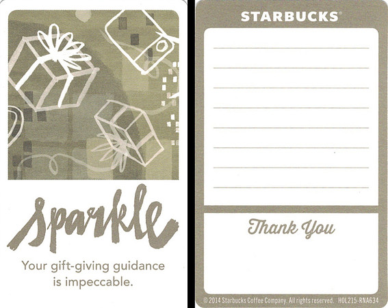 2014 GREEN APRON CARD - SPARKLE