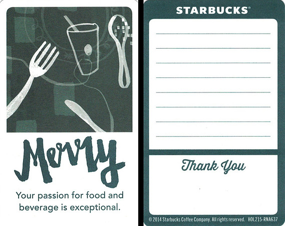 2014 GREEN APRON CARD - MERRY