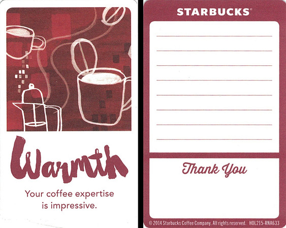 2014 GREEN APRON CARD - WARMTH