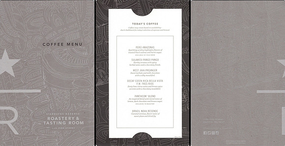 2015 ROASTERY MENU - SBX1570026:SBX1570030INSERT