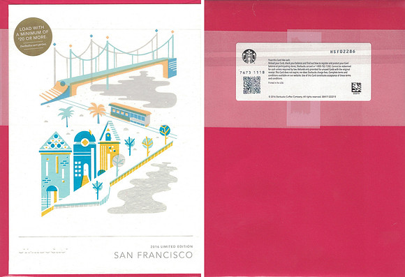 2016 HOLIDAY SPECIAL EDITION - SAN FRANCISCO - GREETING CARD SET