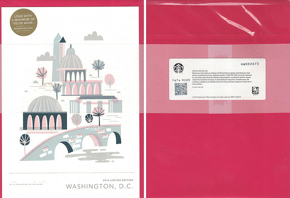 2016 HOLIDAY SPECIAL EDITION - WASHINGTON DC - GREETING CARD SET
