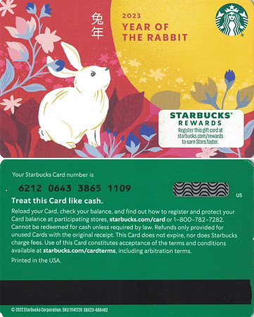 2022 6212 YEAR OF THE RABBIT 2023