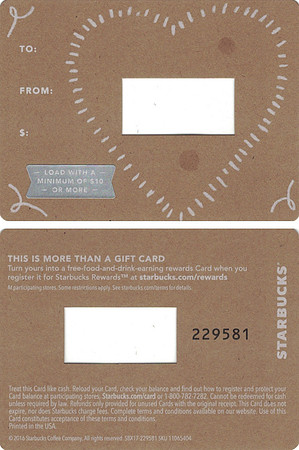 2016 VALENTINE'S 2017 MINI SET OF (5) - BACKING