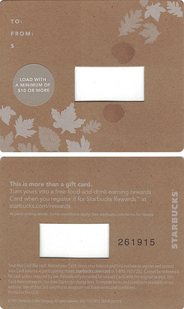 2017 FALL LEAVES MINI SET OF (4) - BACKING