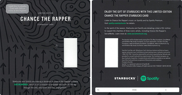 2017 SPOTIFY - CHANCE THE RAPPER - BACKING