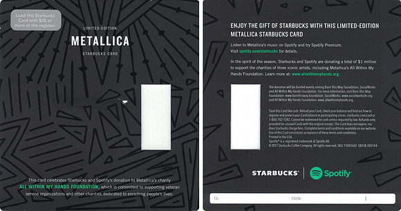 2017 SPOTIFY - METALLICA - BACKING