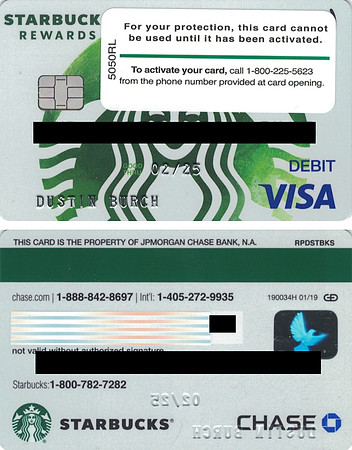 REWARDS VISA PREPAID - DUSTIN BURCH
