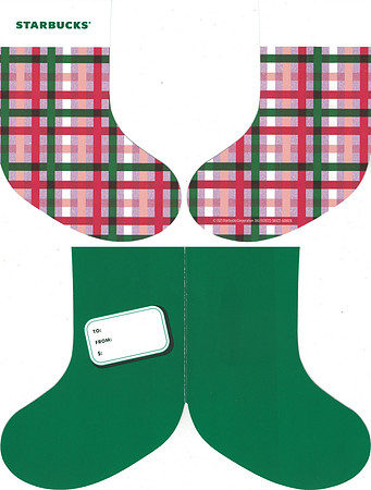 2021 PAPER STOCKINGS - PLAID - SLEEVE