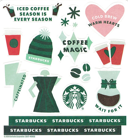 CHRISTMAS STICKERS + CARD SET - 2020