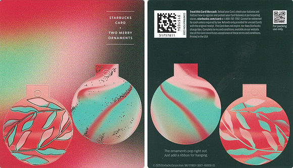 2020 CARD AND ORNAMENTS MINI - BACKING