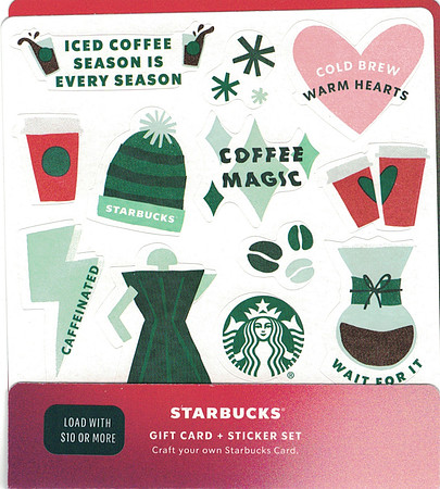 2020 CHRISTMAS STICKER SET - BACKING