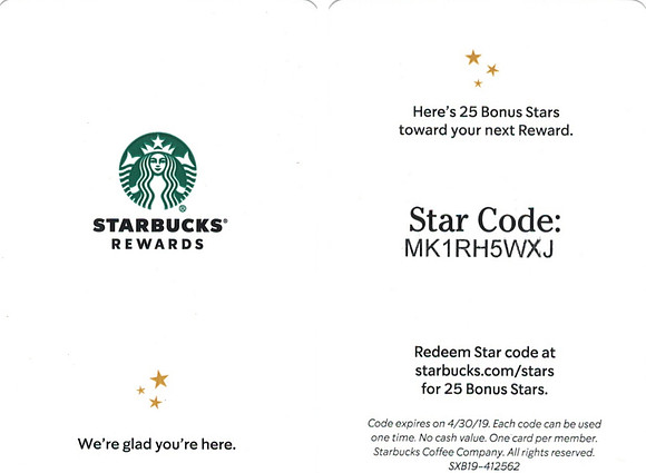 2019 STAR CODE