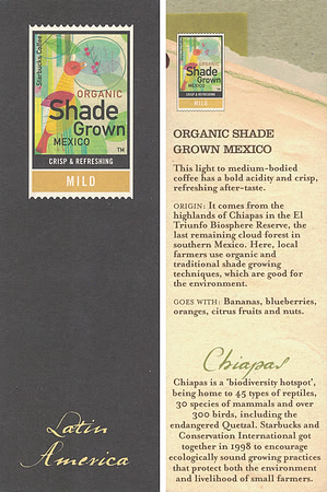 SHADE GROWN MEXICO - ORGANIC - LATIN AMERICA