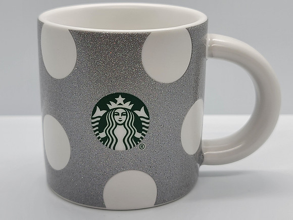 2009 CHRISTMAS SILVER/WHITE DOTS